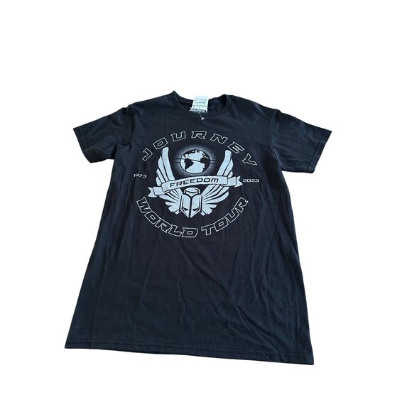 Journey Freedom World Tour 2023 T-Shirt S/P Black 100% Cotton - Picture 1 of 10
